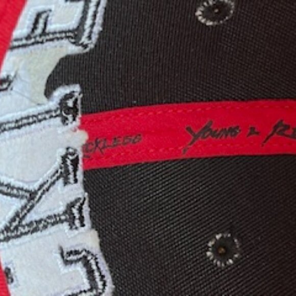 Reckless- Young And Reckless Red And Blue‎ SnapBack Adjustable Hat Cap - Picture 8 of 10